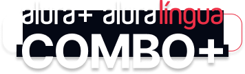 O combo+ é a junção do Alura + e o alura lingua